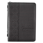 Bible Cover-Classic Luxleather-Guidance-Black-MED: 6006937111394