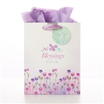 Gift Bag-Blessings For Your Day w/Tag & Tissue-Medium: 6006937140011