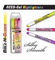 Highlighter-ACCU-Gel Bible Hi-Glider (3 Pk): 634989895786