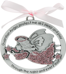 Protect Me While I Sleep Crib Charm, Pink Angel:   785525251778