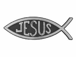 Auto Decal-3D Jesus/Fish- Small: 788200564767