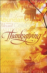 Bulletin-Words Of Thanksgiving : 815256024218