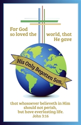 Bulletin-John 3:16 World:  815404018434