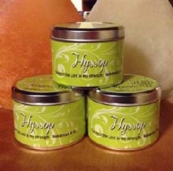 Candle-Hyssop Scripture Tin: 870595001726