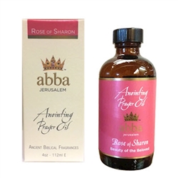 Anointing Oil-Rose Of Sharon-4 Oz: 870595007537