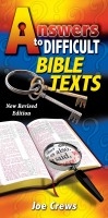 Answers to Difficult Bible Texts by Joe Crews: 9781580190084