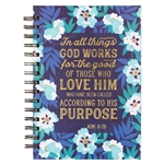 Journal-Wirebound-In All Things God Works For Good Romans 8:28-Large: 9781642727234