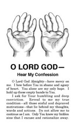 O Lord God Hear My Confession
