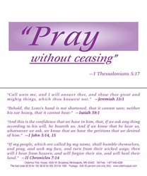 Pray Without Ceasing