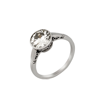 Stainless Steel Jewel Ring