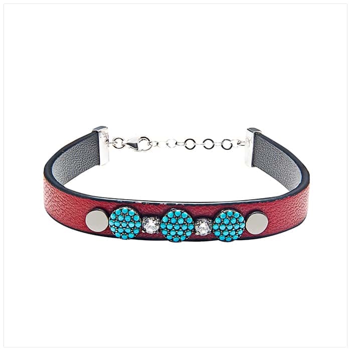 Red Leather Bracelet