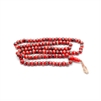 Red Pattern Bead Necklace