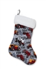 Case Tractor and Logo Christmas Stocking, Gray