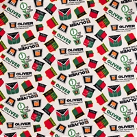 Oliver Logo Fabric, Cream