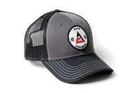 Allis Chalmers Hat, 1914 Logo, Gray/Black Mesh