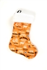 Allis Chalmers Christmas Stocking, Orange, Farmhouse Print