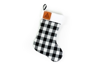 Allis Chalmers Christmas Stocking, new logo, plaid and leather