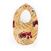 Farmall Tractor Baby Bib, Tan