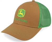 John Deere Hat, Brown with Green Mesh Back