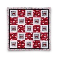 IH Farmall Baby Quilt, Red and Gray