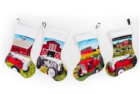 Ford Tractor Christmas Stockings, Set of Four