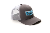 Ferguson Logo Hat, Gray with White Mesh Back