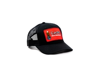 Case Eagle Logo Hat, Black Mesh