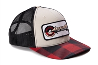 Cocskhutt Farm Equipment Logo Hat, Red Plaid