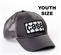 Case Tread Logo Hat, gray mesh, youth