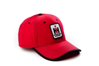IH International Harvester Logo Hat, Red with Black Accents
