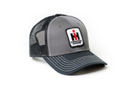 International Harvester IH Logo Hat, Gray/Black Mesh
