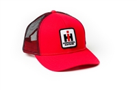 International Harvester Logo Hat, red with black mesh