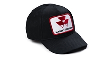 Massey Ferguson Hat, solid black, YOUTH size