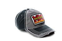 Minneapolis Moline Logo Hat, Gray and Black Distressed