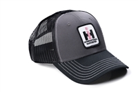 Ladies' IH International Harvester Logo Hat, Gray with Black Mesh Back