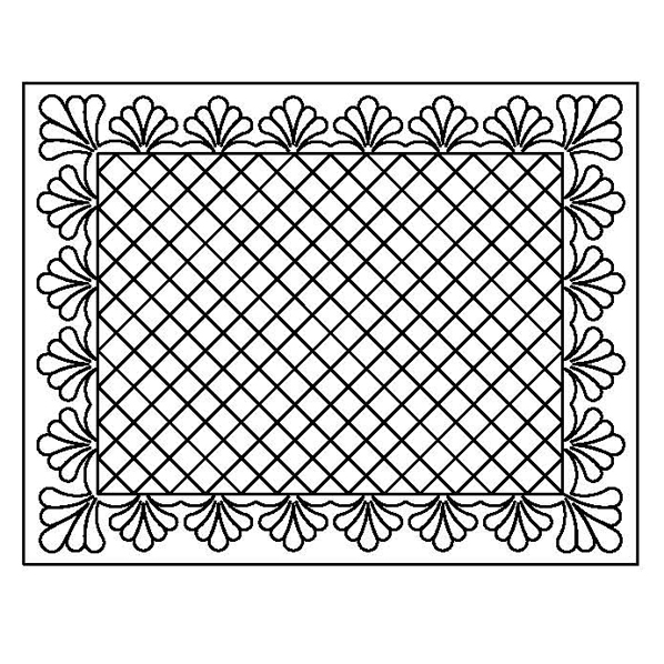 Feathered Crosshatch Placemat