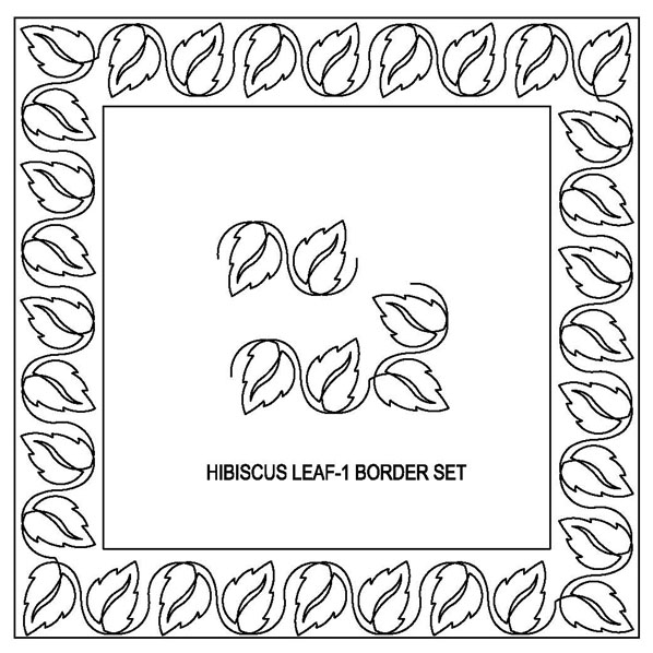 Hibiscus Leaf-1 Border Set