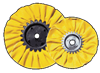 10" Yellow Buffing Wheel by Keystone