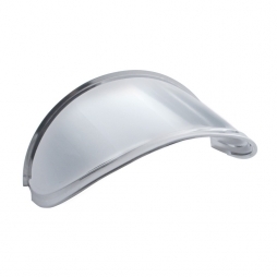 7" Round Headlight Stainless Extended Visor