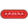 22 LED 6" Oval Stop, Turn & Tail "GLO" Light - Red LED/Red Lens