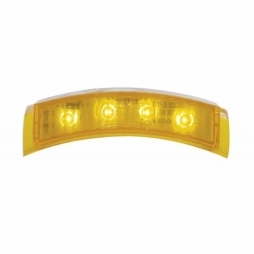 4 LED Headlight Signal Light - Amber LED/Amber Lens