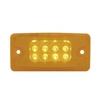 8 LED Freightliner Reflector Cab Light - Amber LED/Amber Lens