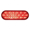 19 LED Reflector Oval Stop, Turn & Tail Light - Red LED/Red Lens