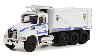 Greenlight Collectibles S.D. Trucks Series 16 - 2019 Mack Granite Dump Truck  (NYPD)