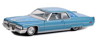 Greenlight Collectibles California Lowriders Series 2 - 1972 Cadillac Coupe deVille in Custom Light Blue