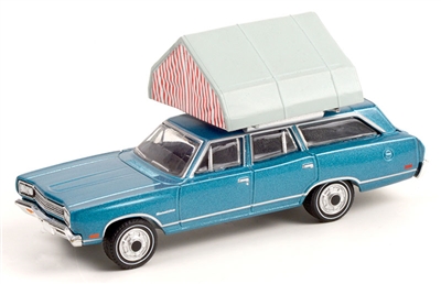 Greenlight The Great Outdoors Series 1 Diecast Vehicle - 1969 Plymouth Satellite Station Wagon