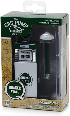 Greenlight Vintage Gas Pump Series 5 - 1951 Wayne 505 Quaker State with Pump Light (14050-A)