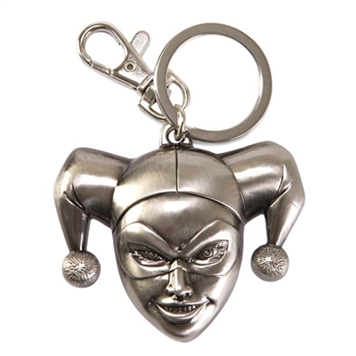 DC Comics- Harley Quinn Head Pewter Keyring