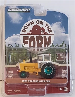Greenlight Collectibles Down on the Farm Series 3 - 1974 Tractor with Cab (Green Machine)