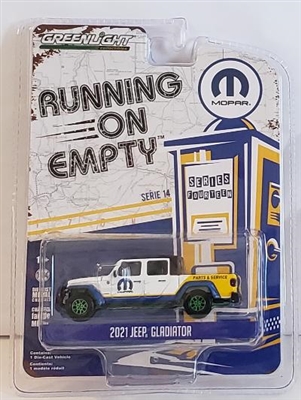 Greenlight Collectibles Running on Empty Series 14 - 2021 Jeep Gladiator (MOPAR) (Green Machine)